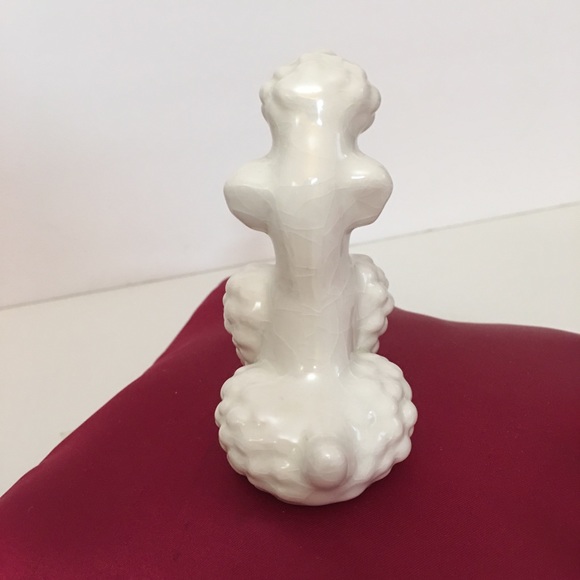 Vintage Goebel Retro Miniature Figurine White Poodle Curly Hair Puppy Dog - Picture 9 of 13